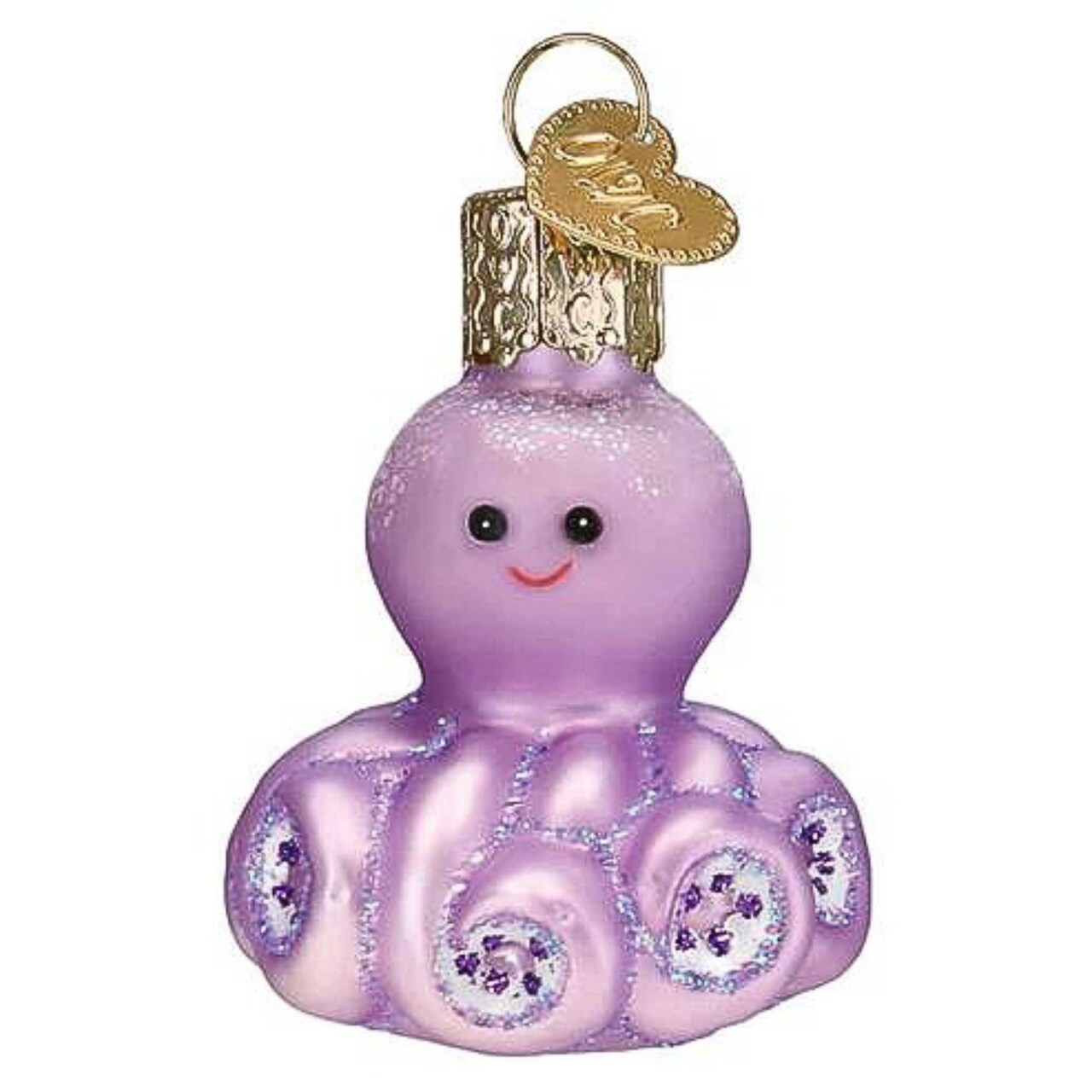 Old World Christmas 2.0 Inch Mini Octopus Christmas Tree Ornament , Christmas Decor Shy Animal Camouflage